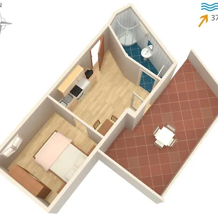 With Parking Spaces Sali, Dugi Otok - 447 Apartament Sali