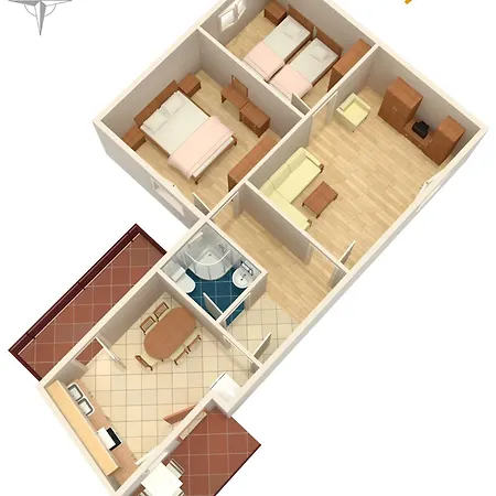 With Parking Spaces Sali, Dugi Otok - 447 Apartament Sali